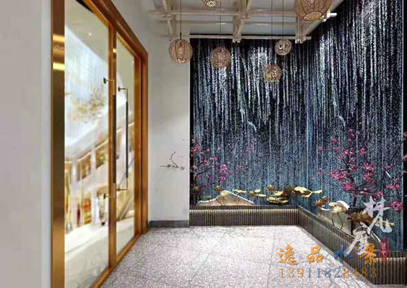 玄关水幕墙设计效果图
