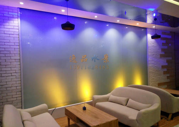 健身房玻璃水幕墙制作厂家