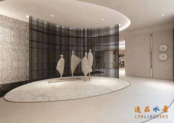 展厅创意水幕墙设计效果图